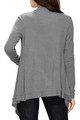 Women's Basic Draped Long Sleeve Open Front Knit Cardigan product