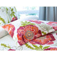 Oversized Pink and Lime Quilt Set product