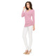 Women's 3/4-Sleeve Cross Front Wrapped V-Neck Top product