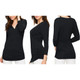 Women's 3/4-Sleeve Cross Front Wrapped V-Neck Top product