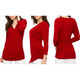 Women's 3/4-Sleeve Cross Front Wrapped V-Neck Top product