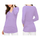 Women's 3/4-Sleeve Cross Front Wrapped V-Neck Top product