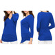 Women's 3/4-Sleeve Cross Front Wrapped V-Neck Top product