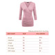 Women's 3/4-Sleeve Cross Front Wrapped V-Neck Top product