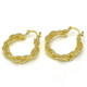 Gold Twist Hoop Earrings product