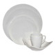 White Melamine Rimless 4-Piece Dinnerware Set product