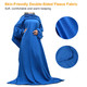Wearable Fleece Blanket with Sleeves product