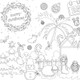 Christmas Nativity Coloring Table Cover product