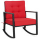 Outdoor Cushioned Rattan Rocking Chair product