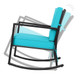Outdoor Cushioned Rattan Rocking Chair product