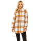  Women's Long Button-Down Plaid Flannel Tunic Shirt product