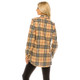  Women's Long Button-Down Plaid Flannel Tunic Shirt product