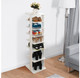 White Wooden 7-Tier Shoe Organizer Rack product