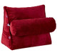 Plush Wedge Backrest Pillow with Neck Bolster product