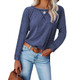 Women's Casual Long Sleeve Top with Raglan Sleeve product