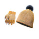 Women's Diamond Pom Hat with Fleece and Texting Winter Gloves Set (3-Piece) product