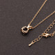 14K-Gold-Plating Solitaire Colored Crystal Necklace product