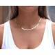 14K-Gold-Plated Solid .925 Sterling Silver 6mm Herringbone Chain Necklace product