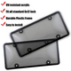 Zone Tech® Clear Smoked License Plate Cover And Frame product