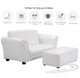 Kids' Faux Leather Sofa with Ottoman product