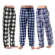 Men's Ultra-Soft Micro Fleece Plaid Pajama Pants Lounge Sleep Bottoms (3-Pack) product