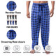 Men's Ultra-Soft Micro Fleece Plaid Pajama Pants Lounge Sleep Bottoms (3-Pack) product