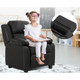 Kids' Deluxe Padded Armchair Recliner with Headrest and Storage Arm product