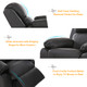 Kids' Deluxe Padded Armchair Recliner with Headrest and Storage Arm product