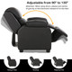 Kids' Deluxe Padded Armchair Recliner with Headrest and Storage Arm product