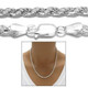 Italian 2mm Solid 925 Sterling Silver Diamond-Cut Rope Chain Necklace product