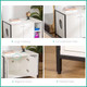 Cat Litter Box Enclosure Hidden Adjustable Cat Furniture with Damping Hinge product