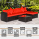6-Piece Outdoor PE Rattan Wicker Patio Furniture Set product
