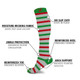 Christmas-Themed Holiday-Fun Knee High Compression Socks (6-Pairs) product