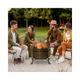 Outdoor Fire Pit Patio Heater with BBQ Grill, Screen Cover, Fire Poker product