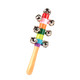 Rainbow Color Wooden Handbell Pram Rattle product