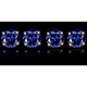 Round Yellow and White Gold Tanzanite Stud Earrings (2-Pair) product