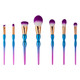 7-Piece Professional Abstract Everyday Use Makeup Brush Set product