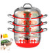 Stainless Steel 3 Tier 11-Inch Steamer Pot Set product