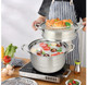 Stainless Steel 3 Tier 11-Inch Steamer Pot Set product