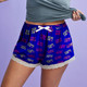 Women's Lace Trim Printed Lounge Pajama Shorts Sleepwear (3-Pack) product
