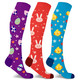 Holiday Fun and Christmas Knee-High Compression Socks (3-Pair) product