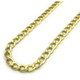 10K Yellow Gold 4mm Hollow Cuban Link Necklace product