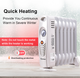 Portable 700 W Mini Electric Oil Filled Radiator Heater product