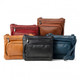 100% Genuine Soft Leather Wide Crossbody Bag with Strap product