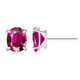.925 Silver Lab-Created 2CT Birthstone Oval Stud Earrings product