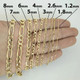 10K Solid Yellow Gold 4mm Figaro Link Necklace product