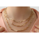 18K-Gold-Plated 4.8mm Sterling Silver Paperclip Chain Necklace product