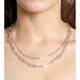 925 Sterling Silver 4mm Paperclip Chain with Lobster Clasp product