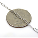 925 Sterling Silver 4mm Paperclip Chain with Lobster Clasp product