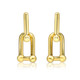 Chunky U-Shape 14K-Gold-Plated Ball Chain Earrings with Gift Pouch product